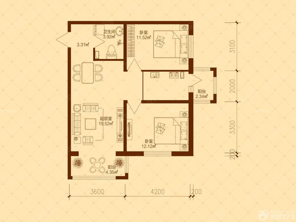 90平米两室一厅两卫一厨水电明线改暗装全包多少钱一平方