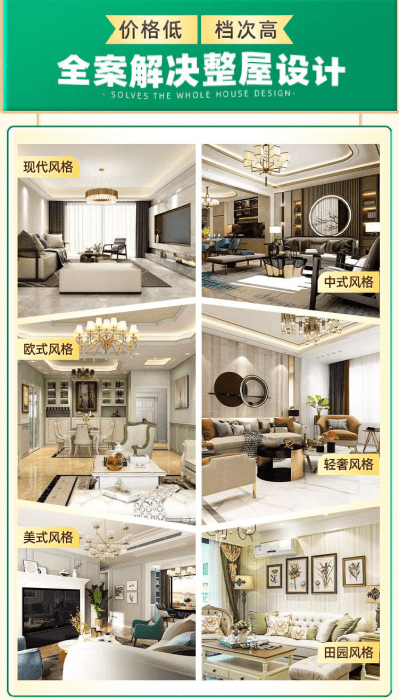 做全屋整装选什么样的格调难看