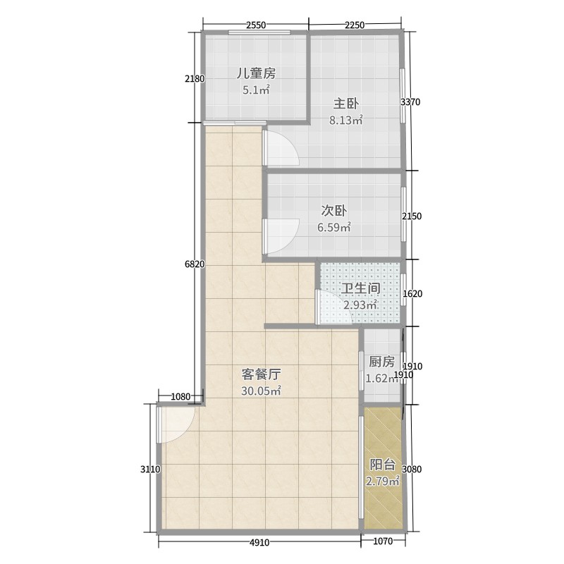 70平方3房1厅大户型要如何装修设计